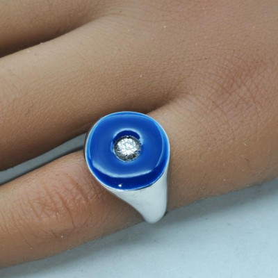 Anello chevaliere Diamante |modello Unico