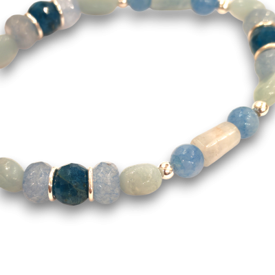 Bracciale Chakra della Gola | Cristalloterapia comunicazione