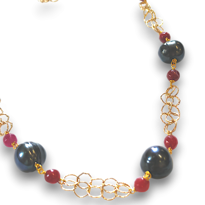 Collana Perle ed Agata | Gioielli personalizzati