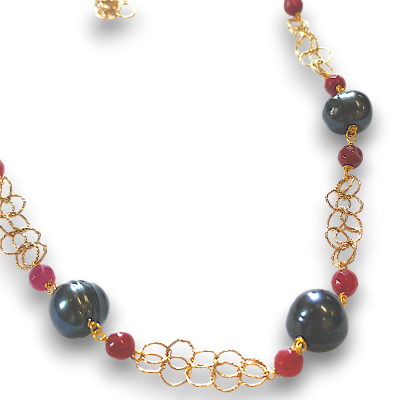 Collana Perle ed Agata | Gioielli personalizzati