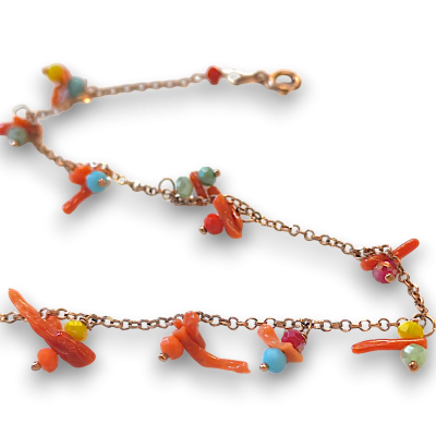 Cavigliera coralli colore