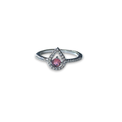 Anello goccia rubi | Gioiello d'Amore