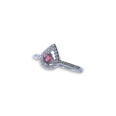 Anello goccia rubi | Gioiello d'Amore