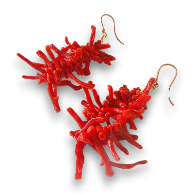 Orecchini Corallo | Perfetti per l'estate